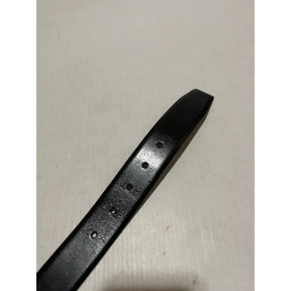 Ted Baker Reversible Leather Belt Size 34 Black Brown Silver Buckle 1 5/16